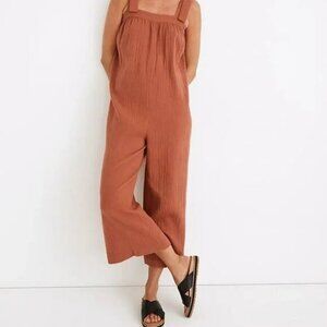 Madewell Tie-Strap Jumpsuit(Antique gold)Color Size Medium M
